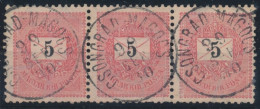 1898. Black Number Krajcar 5kr Stamps, CSONGRAD-MAGOCS - ...-1867 Préphilatélie