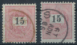 1898. Black Number Krajcar 15kr Stamps - ...-1867 Prephilately