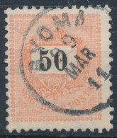 1898. Black Number Krajcar 50kr Stamp, GYOMA - ...-1867 Préphilatélie