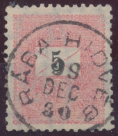 1899. Black Number Krajcar 5kr Stamp, RABA-HIDVEG - ...-1867 Préphilatélie