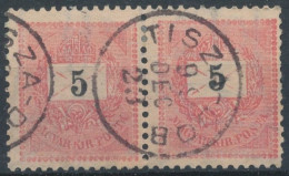 1899. Black Number Krajcar 5kr Stamp Pair, TISZA-DOB - ...-1867 Prephilately