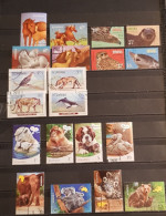 BIRDS ROMANIA WILD ANIMALS-HORSES-ELEPHANTS -BUTTERFLIES-CROCODILES 8 SETS CTO-USED - Gebraucht