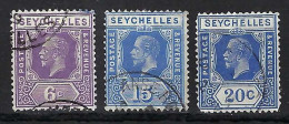 SEYCHELLES Ca.1921-28: Lot D'obl. - Seychellen (...-1976)