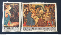 1970 - ITALIA REPUBBLICA - NATALE - POSTA AEREA -  SERIE COMPLETA  - 2 VALORI     - NUOVO - 1961-70: Mint/hinged