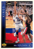 340 Mike Peplowski - Sacramento Kings - Carte Upper Deck NBA 1993 - Autres & Non Classés
