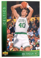 341 Dino Radja - Boston Celtics - Carte Upper Deck NBA 1993 - Other & Unclassified