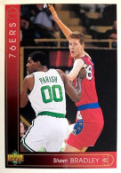 345 Shawn Bradley - Philadelphia 76ers - Carte Upper Deck NBA 1993 - Andere & Zonder Classificatie