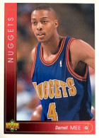 350 Darnell Mee - Denver Nuggets - Carte Upper Deck NBA 1993 - Andere & Zonder Classificatie