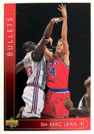 358 Don MacLean - Washington Bullets - Carte Upper Deck NBA 1993 - Altri & Non Classificati