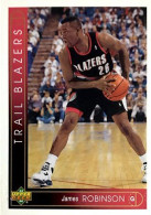 369 James Robinson - Portland Trail Blazers - Carte Upper Deck NBA 1993 - Sonstige & Ohne Zuordnung