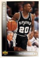 371 Chris Whitney - San Antonio Spurs - Carte Upper Deck NBA 1993 - Autres & Non Classés