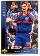 379 Dwayne Schintzius - New Jersey Nets - Carte Upper Deck NBA 1993 - Sonstige & Ohne Zuordnung
