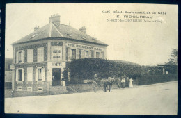 Cpa Du 78 St Remy Les Chevreuse - Café Hôtel Restaurant De La Gare , Rigoureau    STEP144 - St.-Rémy-lès-Chevreuse