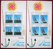 Spain  1997  Old  Ships  2  M/S  MNH - Unused Stamps