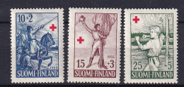 181 FINLANDE 1955 - Y&T 430/32 - Croix Rouge - Neuf ** (MNH) Sans Charniere - Unused Stamps