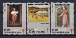 181 FINLANDE 1973 - Y&T 694/96 - Artiste Peintre Tableau Tuberculose - Neuf ** (MNH) Sans Charniere - Neufs