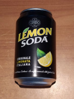 Lattina Italia - Lemon Soda  Crodo - 33 Cl. -  Vuota - Cans