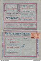 1921 REGNO, BLP N° 2  20 Cent. Arancio BUSTA SPECIALE NUOVA Firma Raybaudi - Timbres Pour Envel. Publicitaires (BLP)