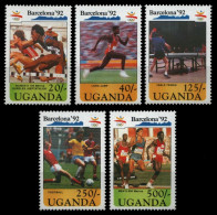 Uganda 1991 - Mi-Nr. 883-887 ** - MNH - Olympia Barcelona - Uganda (1962-...)