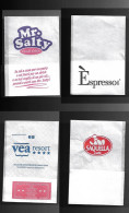 Tovagliolino Da Caffè - Lotto 4 Pezzi  N. 07 - Company Logo Napkins