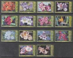 2006 Bahamas Flowers Definitives  Complete Set Of 14 MNH - Bahamas (1973-...)