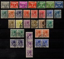 PAYS BAS     -    1926 / 28 .  Y&T N°165 à 185 . Série Complète. + Paires - Used Stamps
