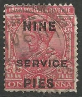 INDE ANGLAISE / DE SERVICE N° 67 OBLITERE - 1911-35 Koning George V