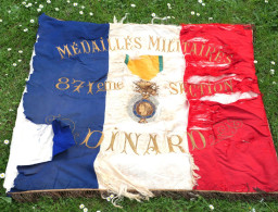 FRANCE - Drapeau DINARD Les Médaillés Militaires De La 871ème Section  WWI CN22DRP001  Pièce Unique - Flaggen