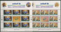UNO New York 1996 50 Jahre UNICEF Kleinbogen 720/21 K Postfrisch (C13792) - Ungebraucht
