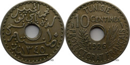 Tunisie - Protectorat Français - Habib Bey - 10 Centimes 1926-AH1345 - TTB/XF45 - Mon4839 - Tunisia