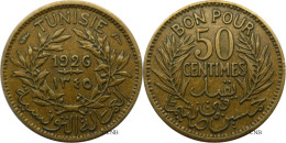 Tunisie - Protectorat Français - Habib Bey - 50 Centimes 1926-AH1345 - TTB/XF45 - Mon5928 - Tunesien