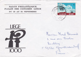 BELGIQUE-1980- Lettre PEPINSTER  Pour Grosbliederstroff-57 (France)..timbre" Météo " Seul Sur Lettre,cachet Salon Liège - Covers & Documents