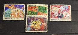 ROMANIA THE OLYMPIC GAMES IN THE IMAGINATION OF CHILDREN SET CTO-USED - Usado