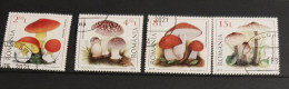 ROMANIA MUSHROOMS-FUNGI SET CTO-USED - Used Stamps