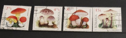 ROMANIA MUSHROOMS-FUNGI SET CTO-USED - Gebraucht