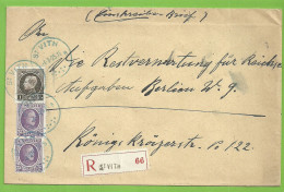 198+214 Op Brief Aangetekend Met BLAUWE !!! Stempel ST-VITH (Oostkanton - Canton De L'est)  (B1557 - OC55/105 Eupen & Malmédy