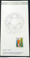 Brochure Brazil Edital 1995 03 Itamar Franco Politics President Without Stamp - Storia Postale