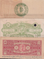 F-EX33795 INDIA REVENUE SEALLED PAPER CUT FEUDATARY STATE OF JODHPUR.  - Timbres De Service