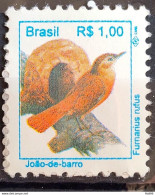 Brazil Regular Stamp RHM 716 Urban Birds Joao De Barro Ordinario Fauna 1994 - Autres & Non Classés