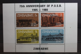 Simbabwe Block 6 Mit 247-250 Postfrisch #SY250 - Zimbabwe (1980-...)
