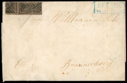 Altdeutschland Braunschweig, 1857, 9 B (3/4), Brief - Brunswick