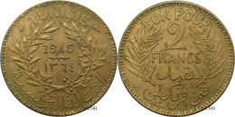 Tunisie - Protectorat Français - Lamine Bey - 2 Francs 1945-AH1364 - SUP/MS60 - Mon6422 - Tunisia