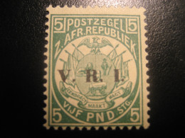 TRANSVAAL 5 Pounds ** VRI V.R.I. Overprinted British Colonies Victoria Regina Imperatrix South Africa - Transvaal (1870-1909)