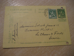 ANDENNE 1913 To La Chaux-de-Fonds Cancel Postal Stationery Card BELGIUM - Sonstige & Ohne Zuordnung