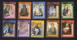 Vatican Vatikaanstad 2002 Yvertn° 1250-59 (°) Used Cote 15 € Madones Madonna - Gebraucht