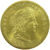 PERU 20 CENTAVOS 1956 UNC #t030 0103 - Pérou