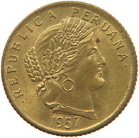 PERU 10 CENTAVOS 1957 UNC #t030 0151 - Peru