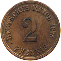 KAISERREICH 2 PFENNIG 1875 A #t029 0341 - 2 Pfennig