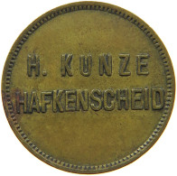 GERMANY NOTGELD 10 PFENNIG H. KUNZE HAFKENSCHEID #t031 0149 - Autres & Non Classés