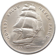 UNITED STATES OF AMERICA TROY OZ SILVER 1973 HONEST VALUE NEVER FAILS 39MM 31.6G #t031 0033 - Plata